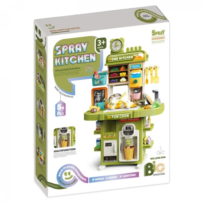 Детская кухня Home Kitchen L666-91-92A (высота 77 см, свет, звук, вода, парогенератор, кулер) Детская кухня Home Kitchen L666-91-92A (высота 77 см, свет, звук, вода, парогенератор, кулер)