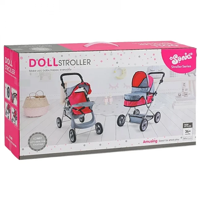Коляска для кукол Sonia SO 6916-7 (прогулочная, корзинка, капюшон) Коляска для кукол Sonia SO 6916-7 (прогулочная, корзинка, капюшон)