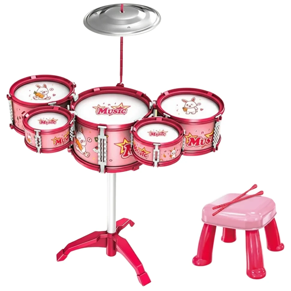 JAZZ WALKドラム Детская барабанная установка Jazz Drum DX 100-2 со стулом купить в