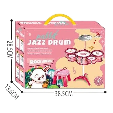 Детская барабанная установка Jazz Drum DX 100-2 со стулом Детская барабанная установка Jazz Drum DX 100-2 со стулом