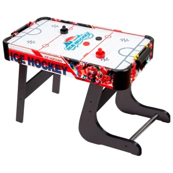 Аэрохоккей Ice Hockey C3005 (игровое поле 79x42 см, деревянный, на ножках, на батарейках/USB)