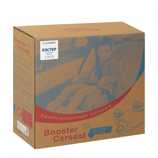 Бустер El Camino ME 1144 RORO Royal Black, Isofix, 22-36 кг Бустер El Camino ME 1144 RORO Royal Black, Isofix, 22-36 кг