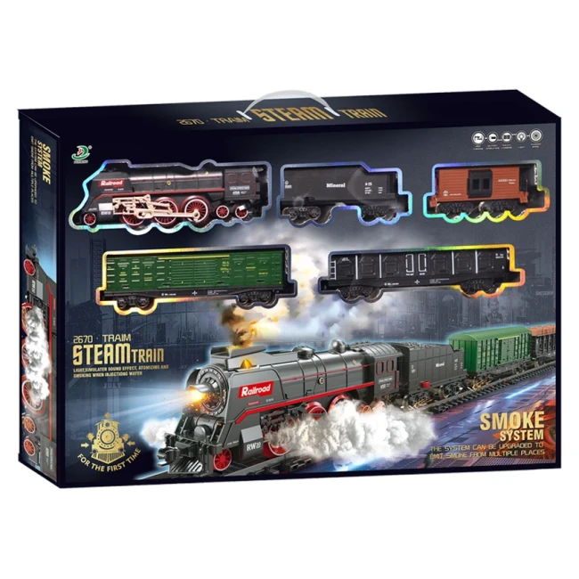 Железная дорога Classical Train 602 B (5 вагонов, дым, 151x92,5 см, аккумулятор) Железная дорога Classical Train 602 B (5 вагонов, дым, 151x92,5 см, аккумулятор)