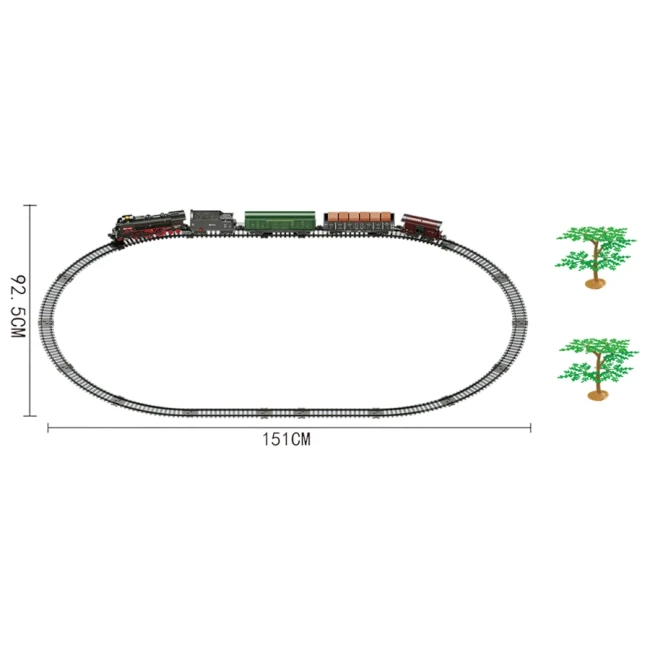 Железная дорога Classical Train 602 B (5 вагонов, дым, 151x92,5 см, аккумулятор) Железная дорога Classical Train 602 B (5 вагонов, дым, 151x92,5 см, аккумулятор)