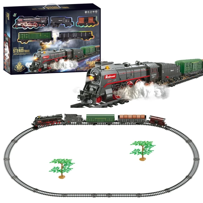 Железная дорога Classical Train 602 B (5 вагонов, дым, 151x92,5 см, аккумулятор) Железная дорога Classical Train 602 B (5 вагонов, дым, 151x92,5 см, аккумулятор)