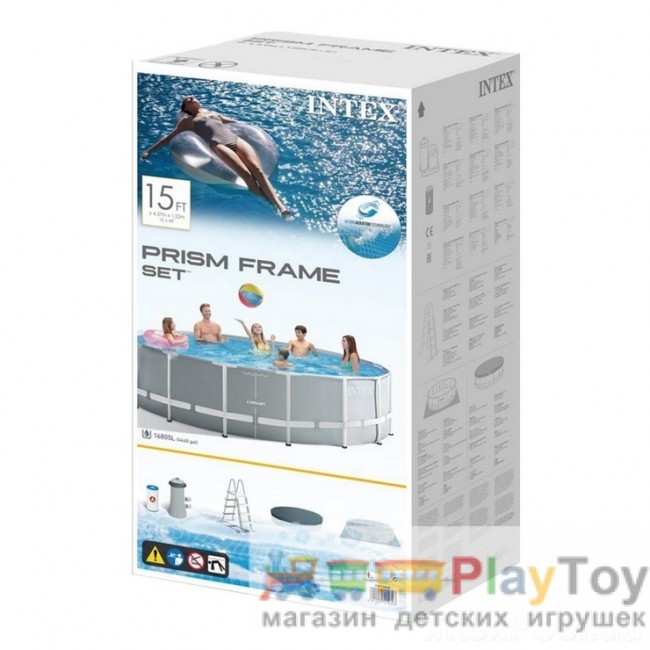 Каркасный наливной бассейн PRISM FRAME POOL Intex (26726) 457 х 122 см Каркасный наливной бассейн PRISM FRAME POOL Intex (26726) 457 х 122 см