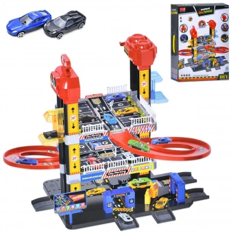 Гараж парковка A333-241A (3 этажа, 2 машинки, 2 лифта, звук, свет) 