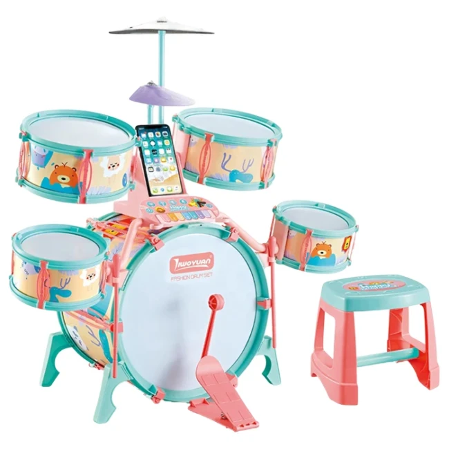 Детская барабанная установка Jazz Drum M 33 C/D со стулом, аксессуары Детская барабанная установка Jazz Drum M 33 C/D со стулом, аксессуары