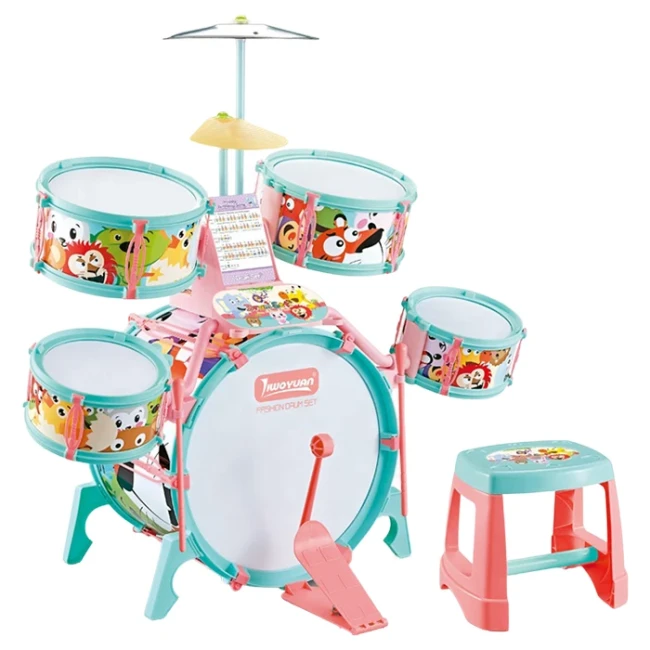 Детская барабанная установка Jazz Drum M 33 C/D со стулом, аксессуары Детская барабанная установка Jazz Drum M 33 C/D со стулом, аксессуары