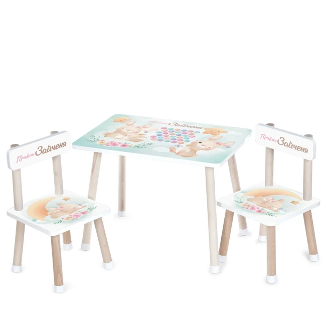 Детский столик и 2 стульчика Bambi M 501 деревянный