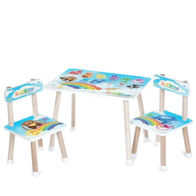 Детский столик и 2 стульчика Bambi M 501 деревянный
