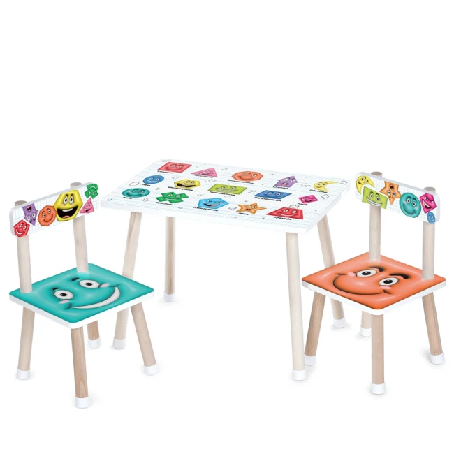 Детский столик и 2 стульчика Bambi M 501 деревянный