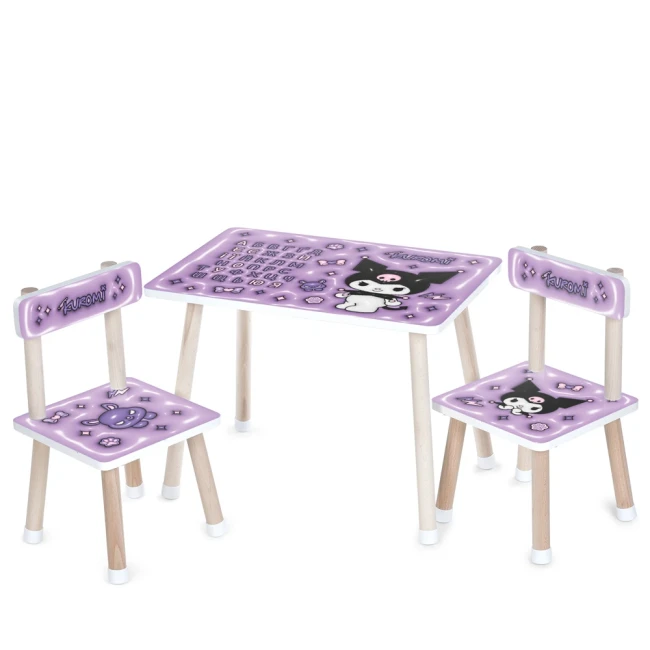 Детский столик и 2 стульчика Bambi M 501 деревянный