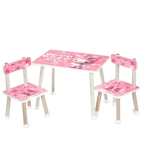 Детский столик и 2 стульчика Bambi M 501 деревянный