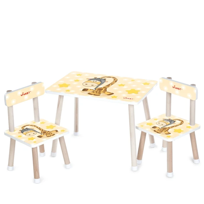 Детский столик и 2 стульчика Bambi M 501 деревянный