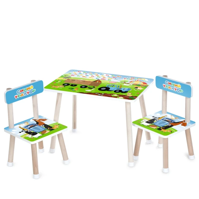 Детский столик и 2 стульчика Bambi M 501 деревянный