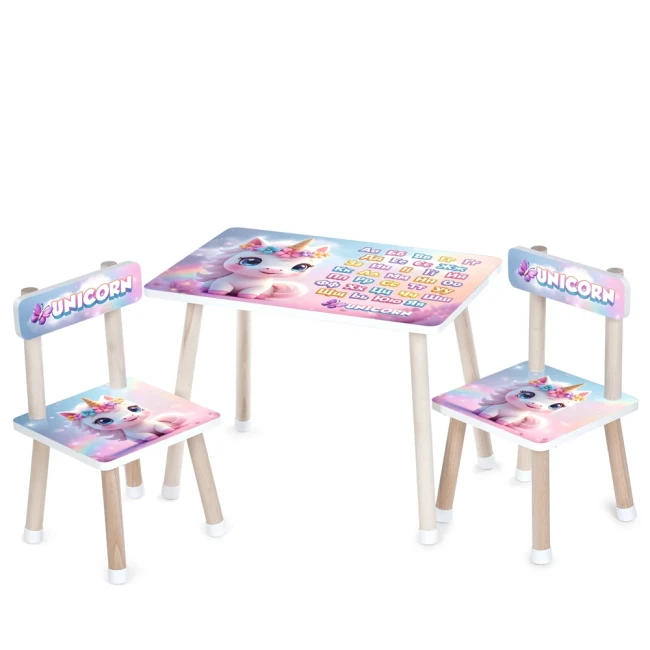 Детский столик и 2 стульчика Bambi M 501 деревянный