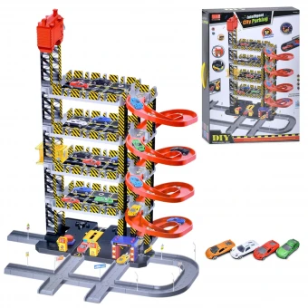Гараж парковка A333-240E (5 этажей, 4 машинки, лифт, звук, свет) 