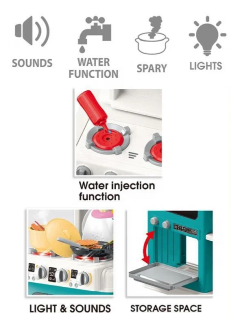 Детская кухня Modern Kitchen 922-183 (высота 92 см, свет, звук, вода, парогенератор) Детская кухня Modern Kitchen 922-183 (высота 92 см, свет, звук, вода, парогенератор)