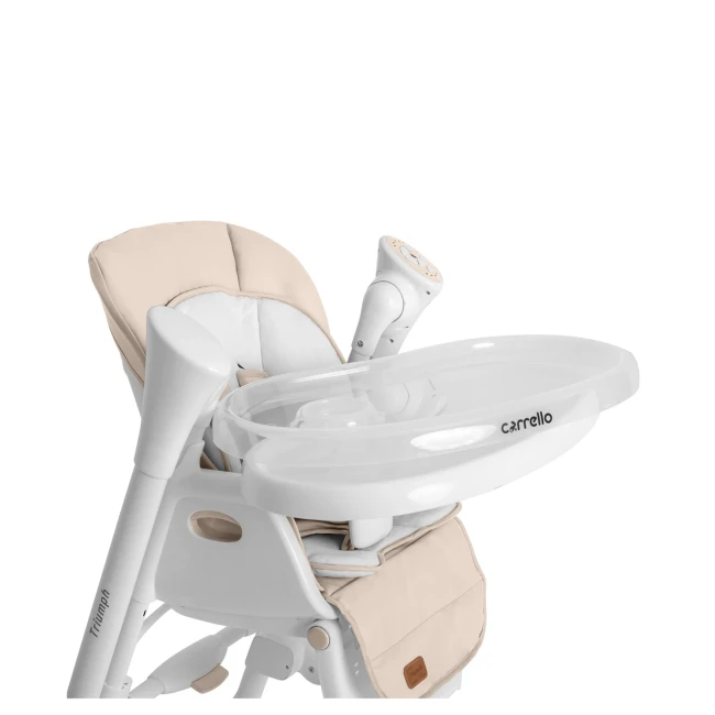 Стульчик-качели для кормления Carrello Triumph CRL-10302 Cream Beige (3 в 1, шезлонг, качалка, съемный столик, музыка) Стульчик-качели для кормления Carrello Triumph CRL-10302 Cream Beige (3 в 1, шезлонг, качалка, съемный столик, музыка)