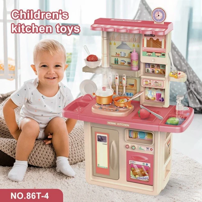 Детская кухня Dream Kitchen 86T-4 (высота 86 см, свет, звук, вода, парогенератор) Детская кухня Dream Kitchen 86T-4 (высота 86 см, свет, звук, вода, парогенератор)
