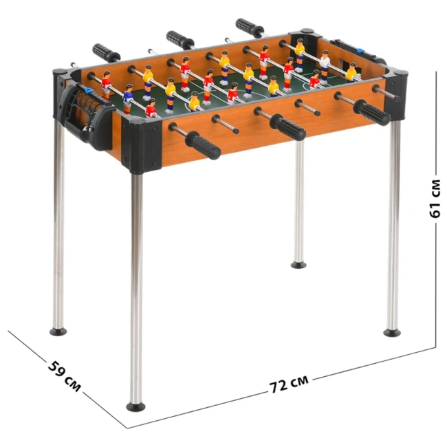 Настольный футбол Soccer 2994 (72x59x61 см) деревянный, на ножках, 6 штанг