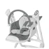 Стульчик-качели для кормления Carrello Triumph CRL-10302 Palette Grey (3 в 1, шезлонг, качалка, съемный столик, музыка)