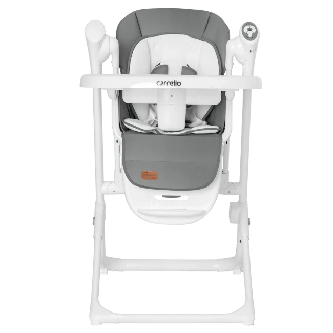 Стульчик-качели для кормления Carrello Triumph CRL-10302 Palette Grey (3 в 1, шезлонг, качалка, съемный столик, музыка)