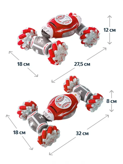 Машинка трюкач на радиоуправлении UD 2195 A (2 типа управления) Torsion Gesture Control Машинка трюкач на радиоуправлении UD 2195 A (2 типа управления) Torsion Gesture Control