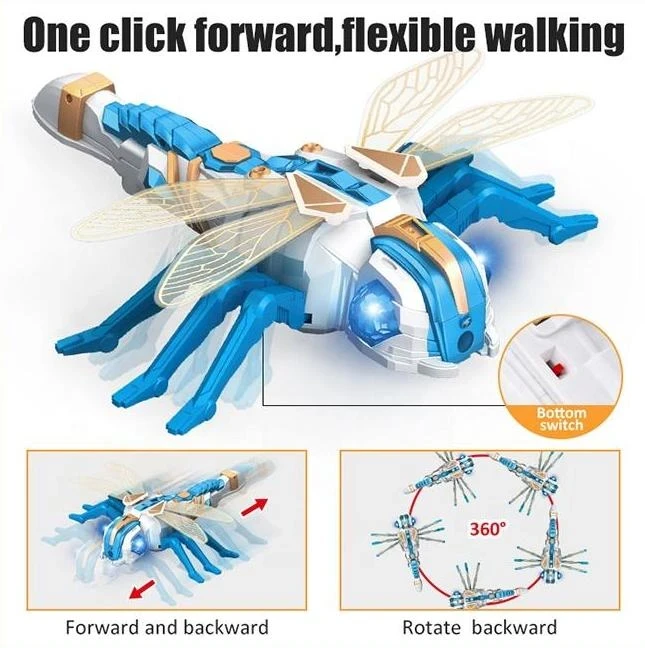 Робот стрекоза Dragonfly на радиоуправлении (33 см, свет, звук, парогенератор) Робот стрекоза Dragonfly на радиоуправлении (33 см, свет, звук, парогенератор)