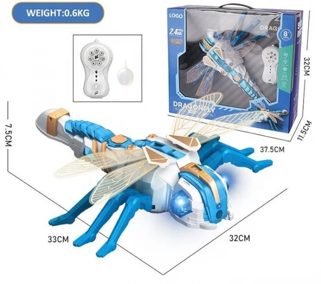 Робот стрекоза Dragonfly на радиоуправлении (33 см, свет, звук, парогенератор) Робот стрекоза Dragonfly на радиоуправлении (33 см, свет, звук, парогенератор)