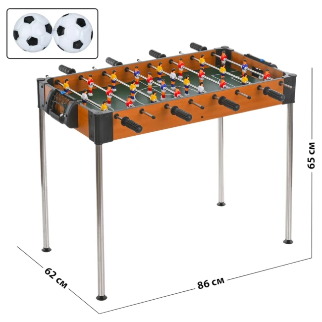 Настільний футбол Soccer 2993 (86x62x65 см) дерев'яний, на ніжках, 8 штанг Настільний футбол Soccer 2993 (86x62x65 см) дерев'яний, на ніжках, 8 штанг