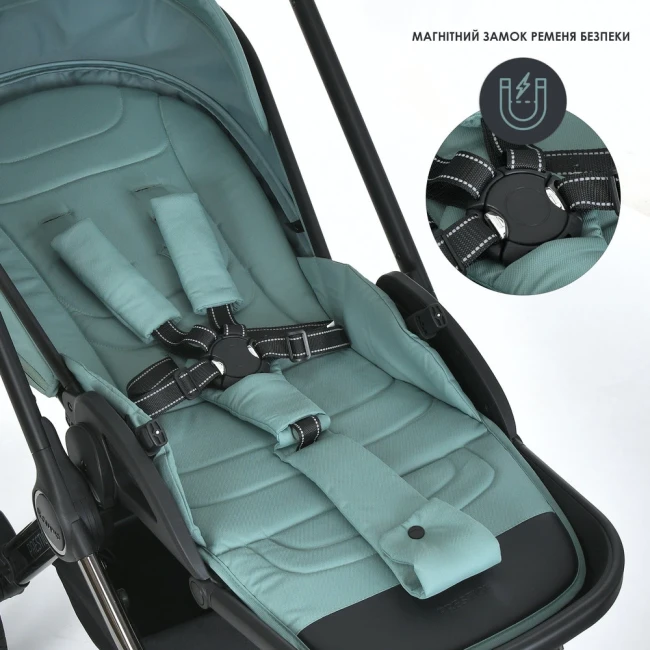 Универсальная коляска 2в1 El Camino PRESTIGE ME 1124-3 Jade Green