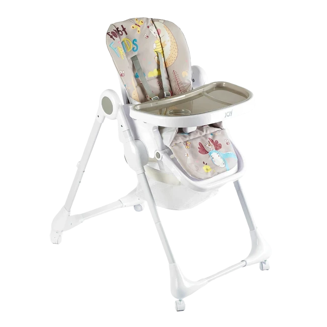 Стульчик для кормления Joy K-01201 (съемный столик, корзинка, чехол, 4 колеса)