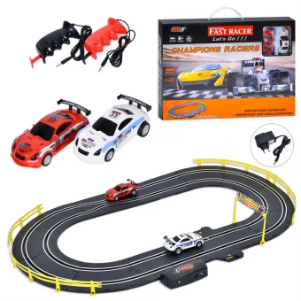 Гоночный трек 6608-B (автотрек 220 см, 2 машинки, дистанционное управление, от сети 220В)