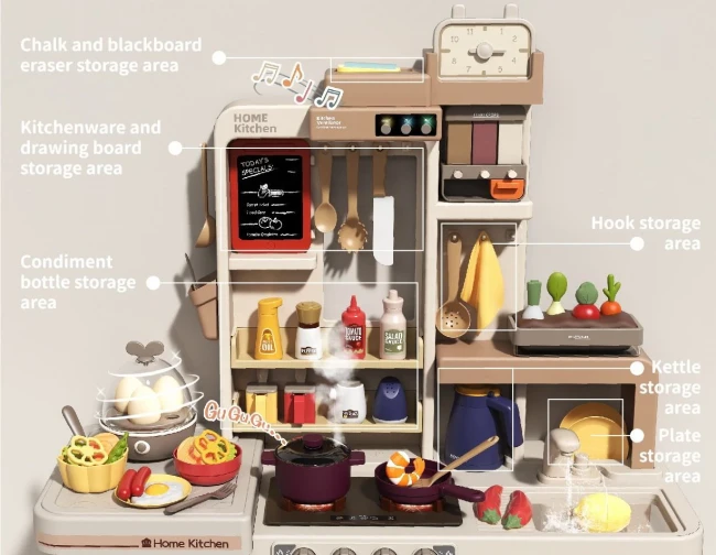 Дитяча кухня Limo Toy 889-231 (висота 93 см, світло, звук, вода, парогенератор, яйцеварка, витяжка) Дитяча кухня Limo Toy 889-231 (висота 93 см, світло, звук, вода, парогенератор, яйцеварка, витяжка)