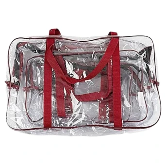 Набір прозорих сумок у пологовий Bimbo 33847 (бордовий)