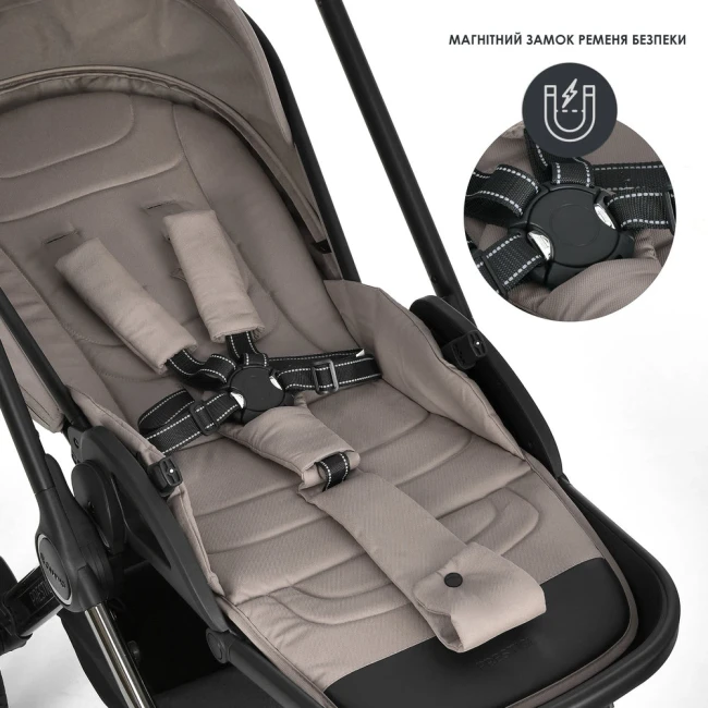 Универсальная коляска 2в1 El Camino PRESTIGE ME 1124-3 Taupe Beige