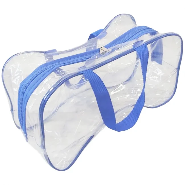 Набор прозрачных сумок в роддом (синий) Набор прозрачных сумок в роддом (синий)