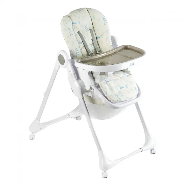 Стульчик для кормления Joy K-11058 (съемный столик, корзинка, чехол, 4 колеса)