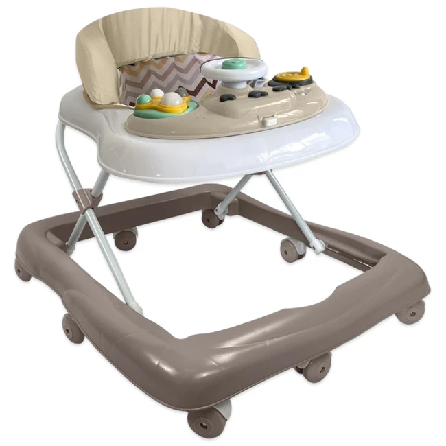 Ходунки для малыша El Camino ME 1185 Rider Beige (игровая панель, музыка, подсветка)