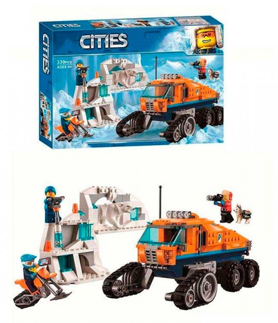 Конструктор "Cities" (10995) Грузовик ледовой разведки, 339 детали - Аналог City (Сити) 60194