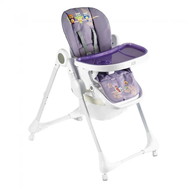 Стульчик для кормления Joy K-60290 (съемный столик, корзинка, чехол, 4 колеса)