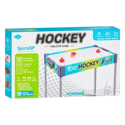 Аэрохоккей Hockey 2558 (86x43,5x67 см) деревянный, на ножках, батарейки