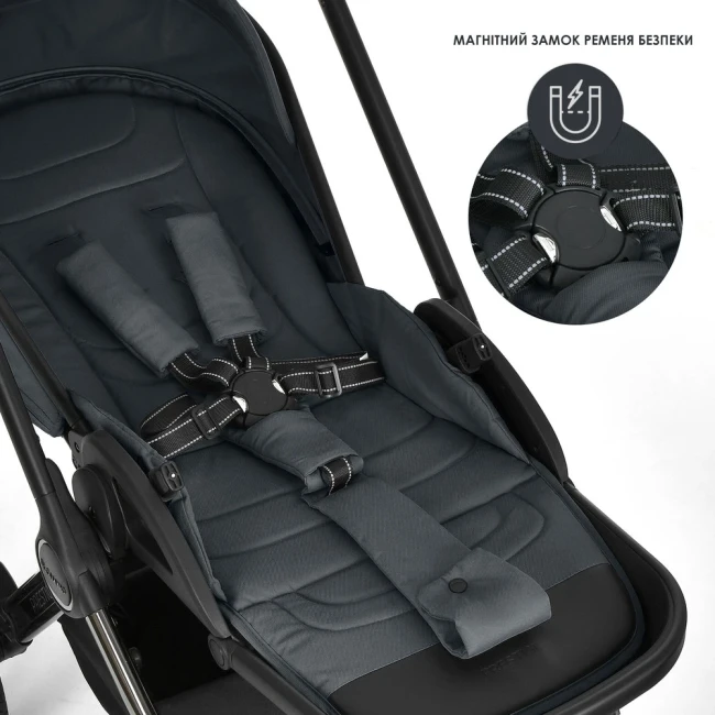 Универсальная коляска 2в1 El Camino PRESTIGE ME 1124-3 Magnet Gray