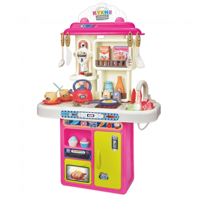 Детская кухня Limo Toy 16890B (высота 70 см, свет, звук, вода, парогенератор)