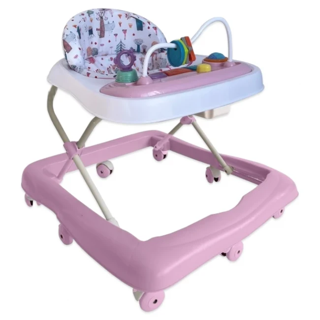 Ходунки для малыша El Camino ME 1184 Fun Pink (игровая панель, музыка)