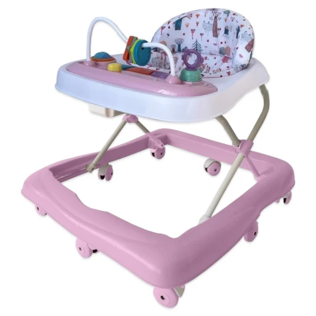 Ходунки для малыша El Camino ME 1184 Fun Pink (игровая панель, музыка)