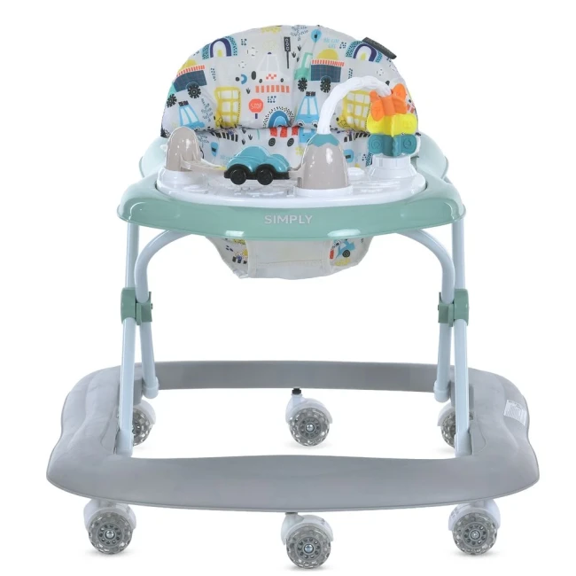 Ходунки для малюка El Camino ME 1215 SIMPLY Green (ігрова панель, музика, світло) Ходунки для малюка El Camino ME 1215 SIMPLY Green (ігрова панель, музика, світло)