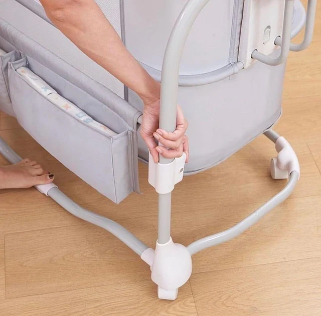 Ліжечко-люлька Mastela 8602 3 в 1 (приставне, укачування, музика, USB, Bluetooth, таймер)